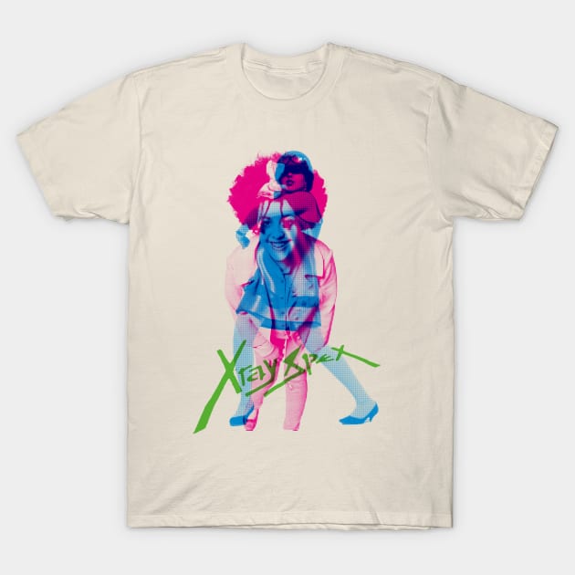 X Ray Spex Poly styrene T-Shirt by HAPPY TRIP PRESS